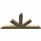 Ekena Millwork Saratoga Rough Sawn Timber Gable Bracket, Douglas Fir, 72"W x 36"H x 4"D x 6"F, 12/12 Pitch GBW072X36X0406SAR00RDF - alternate 3